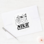 LEUKE VERPAKKING RONDE STICKER (Envelop)