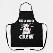 Leuke Verpleegkundige Boo Boo Crew Halloween Verpl Schort (Voorkant)