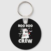 Leuke Verpleegkundige Boo Boo Crew Halloween Verpl Sleutelhanger (Voorkant)