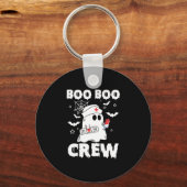 Leuke Verpleegkundige Boo Boo Crew Halloween Verpl Sleutelhanger (Voorkant)