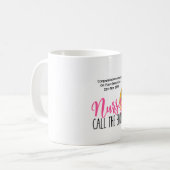 Leuke verpleegster AFSTUDEER Beker VERPLEEGKUNDIGE Koffiemok (Voorkant links)