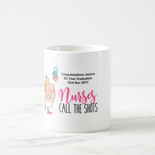 Leuke Verpleegster AFSTUDEREN Mok VERPLEEGKUNDIGEN (Center)