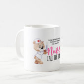 Leuke Verpleegster AFSTUDEREN Mok VERPLEEGKUNDIGEN (Voorkant links)