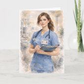 Leuke Verpleegster Gebed Ezechiël 25:17 Kaart (Voorkant)