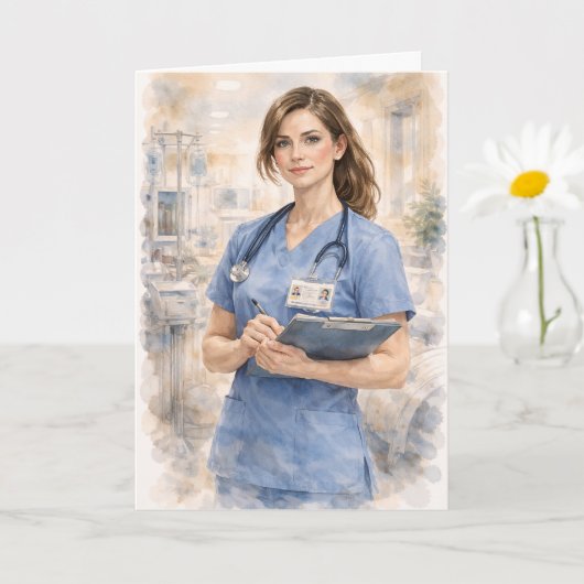 Leuke Verpleegster Gebed Ezechiël 25:17 Kaart (Kleine Plant)