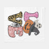 Leuke Verpleegster Ghost Halloween Fleece Deken (Voorkant (Horizontaal))