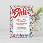 Leuke verrassing kleurrijke verjaardag kaart (Staand voorkant)