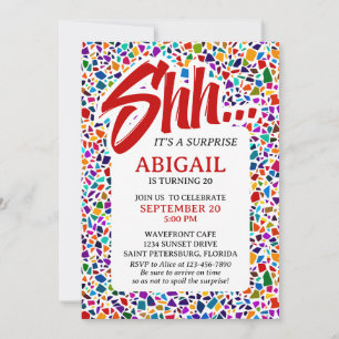 Leuke verrassing kleurrijke verjaardag kaart