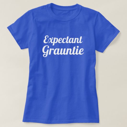 Leuke "Verwachte Grauntie" T-shirt (Design voorkant)
