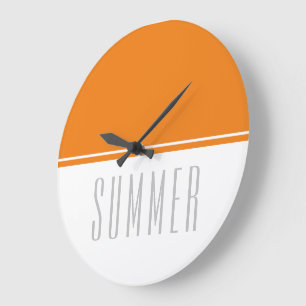 Leuke Vet Helder Oranje Witte Slanke ZOMER Tekst  Grote Klok