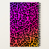 Leuke vette 90s flashback regenboog luipaardprint  notitieboek (Achterkant)
