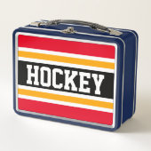 Leuke Vette Zwarte Felrode Oranje IJSHOCKEY Strepe (Voorkant)