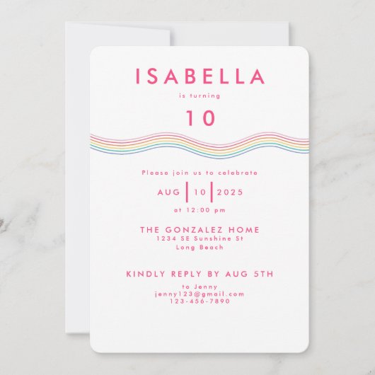 Leuke Vibrant Retro Bloem Verjaardag Kaart (Voorkant)