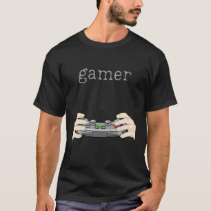 Leuke Videogames Gamer Handen die de controller va T-shirt