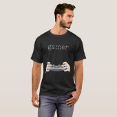 Leuke Videogames Gamer Handen die de controller va T-shirt (Voorkant volledig)