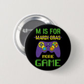 Leuke vier Mardi Gras-videogamecontroller Gam Ronde Button 5,7 Cm (Voorkant /achterkant)