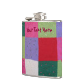 leuke vierkantjes voor kleurrijk breiwerk heupfles (Links)