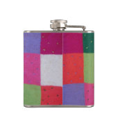 leuke vierkantjes voor kleurrijk breiwerk heupfles (Achterkant)