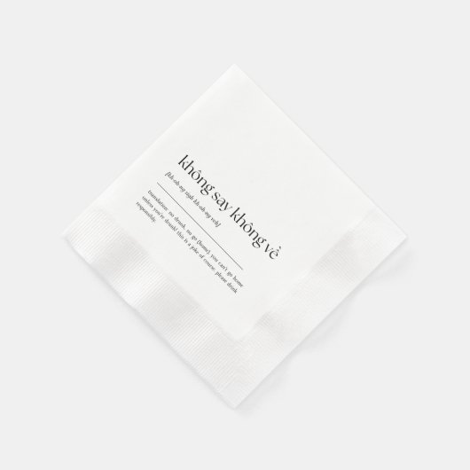 Leuke Vietnamese Drink zin Cocktail servet 01 (Hoek)