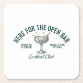 Leuke Vintage Cocktailparty Design Kartonnen Onderzetters (Voorkant)