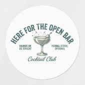 Leuke vintage cocktailparty ontwerp labels (Design 2)