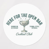 Leuke vintage cocktailparty ontwerp labels (Design 1)