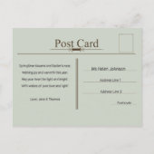 Leuke Vintage Pasenkaart Briefkaart (Achterkant)