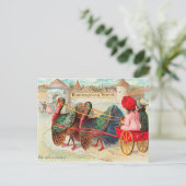 Leuke Vintage Thanksgiving Feestdagenkaart (Staand voorkant)