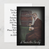 Leuke Vintage Uitnodiging voor een Verlovingsfeest (Voorkant / Achterkant)