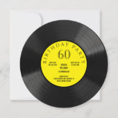 Leuke Vinyl LP verjaardagsfeestje Kaart (Voorkant)