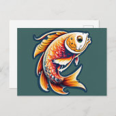 Leuke vis Briefkaart (Voorkant / Achterkant)