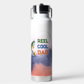 Leuke Visser Vader Visserij Punt Grappig Vaderdag Waterfles (Voorkant)