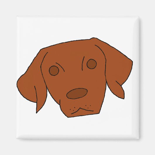 Leuke Vizsla Magneet (Voorkant)