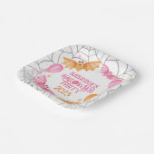 Leuke vleermuizen, ballonnen + spinnenwebs Pastel Papieren Bordje (Gebogen)