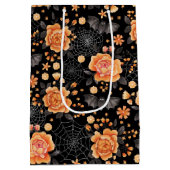 Leuke vleermuizen, bloemen en spinnenwebben Hallow Medium Cadeauzakje (Achterkant)