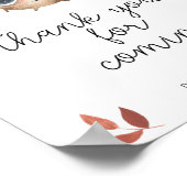 Leuke vlieg agarische paddenstoel - Bedankt voor u Poster (Hoek)