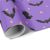Leuke Vliegende Vleermuizen en Sterren Patroon Hal Cadeaupapier (Rol Hoek)