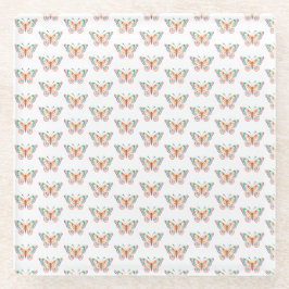 Leuke vlinder glazen onderzetter