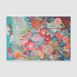 Leuke vlinder lente Abstract schilderij decoupage Tissuepapier