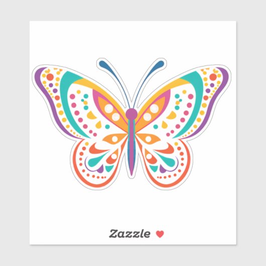 Leuke vlinder Sticker (Vel)