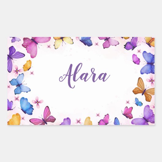 Leuke vlinder Stickers (Voorkant)