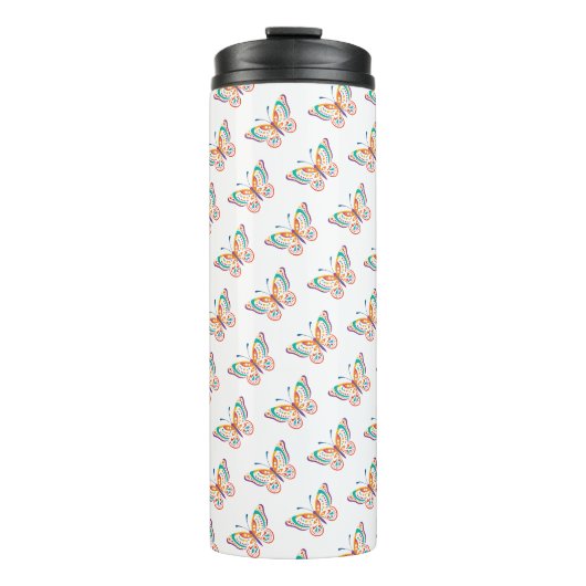 Leuke vlinder thermosbeker (Voorkant)