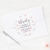 Leuke vlinderthema feeststickers. ronde sticker (Envelop)