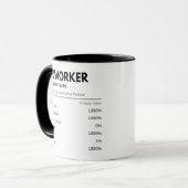 Leuke voedingsfeiten voor collega's mok (Voorkant links)