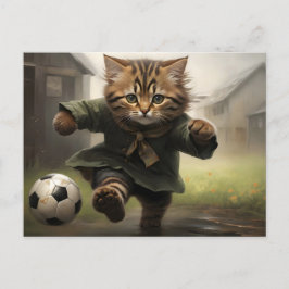 Leuke Voetbal Kat Briefkaart