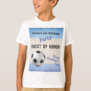 Leuke Voetbal Kids Feestje Blauwe Gast van het Ere T-shirt