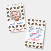 Leuke Voetbal Sporten Aangepaste Moderne Foto Kind Badge (Voor- en achterkant)