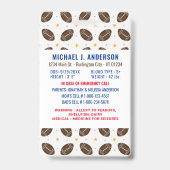 Leuke Voetbal Sporten Aangepaste Moderne Foto Kind Badge (Achterkant)