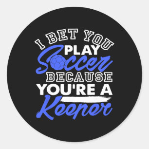 Leuke Voetbalgrap Ik Wed Dat Je Speelt Omdat Je Ee Ronde Sticker