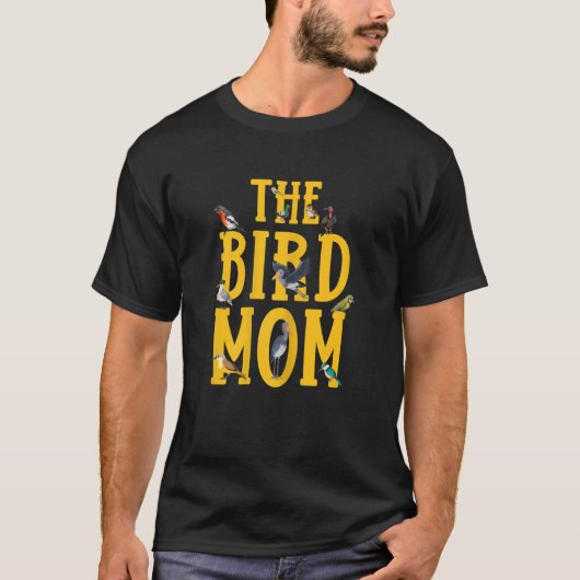 Leuke vogel en vogel eigenaar van de vogel moeder t-shirt (Voorkant)